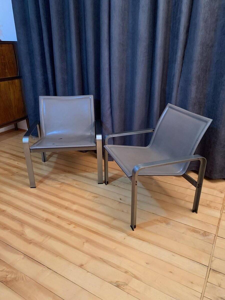 Set of armchairs by Jacques Toussaint & Patrizia Angeloni for Matteo Grassi, 1970s