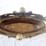 French Art Nouveau bronze planter decorated with a female mermaid