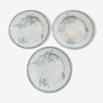 Assiettes Terre de Fer Louis XV St Amandinoise