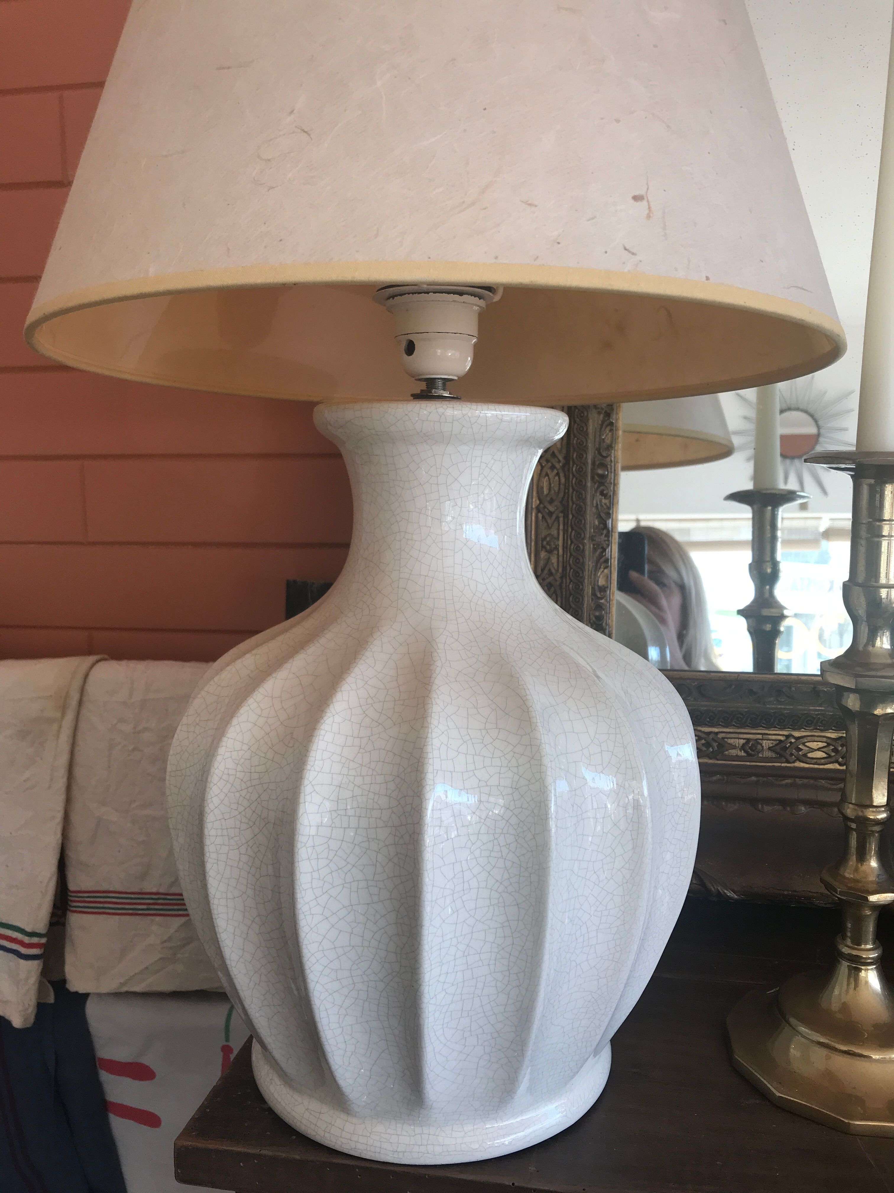 Old cracked lamp