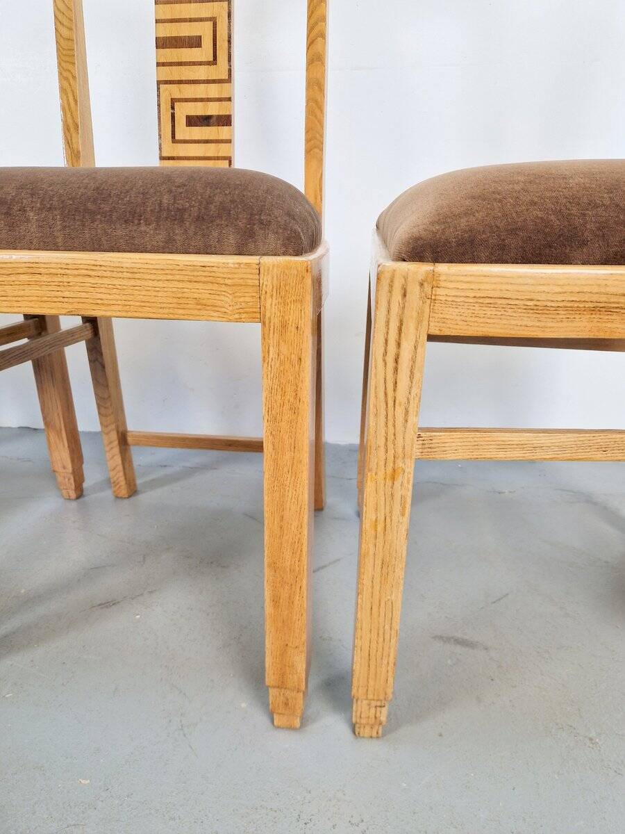 Arts and Crafts Dining Chairs, 1930s, Set of 4