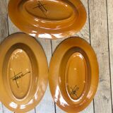 4 serving dish sandstone hand-painted monastic