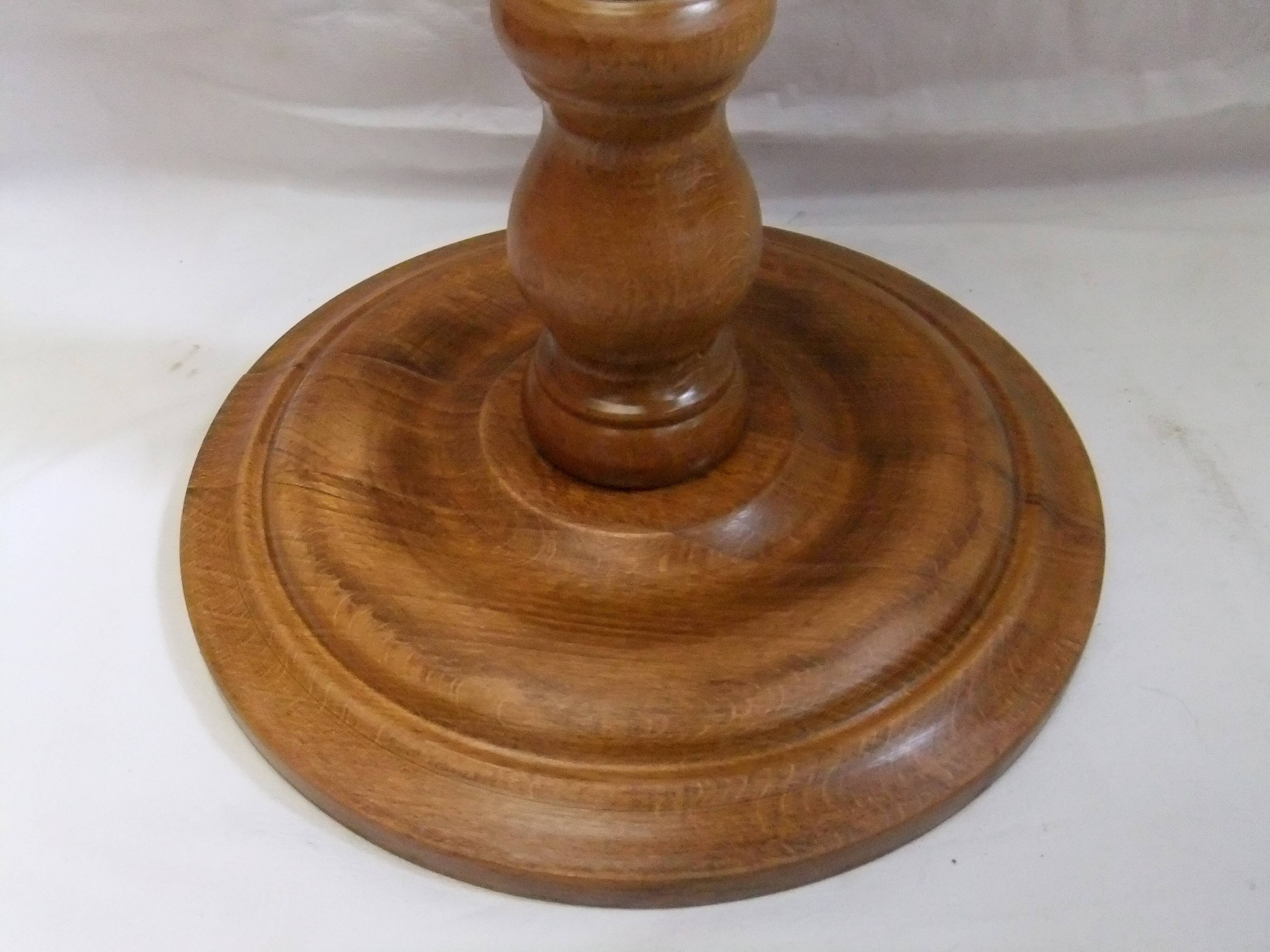 Pedestal table console solid wood furniture plant holder