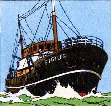 Tintin - Model of the Sirius Boat - The Treasure of Rackham the Red 60 cm wood