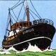 Tintin - Model of the Sirius Boat - The Treasure of Rackham the Red 60 cm wood