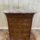 Chiffonnier - Commode époque Louis Philippe en acajou et placage d'acajou.