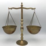 Decorative brass equal arms scale -25.5 cm