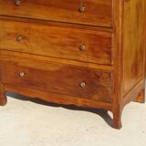 Simple walnut chest of drawers