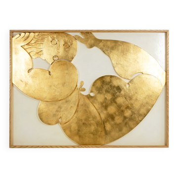 Relief panel "I swim in happiness". Contemporary.