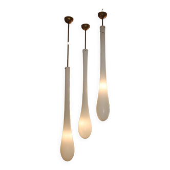 Trio of pendant lights, Murano