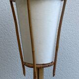Vintage rattan floor lamp