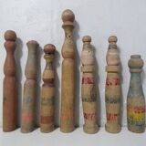 Old wooden bowling game
