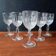 6 verres à vin transparents VMC Reims France, larme, diamant Roxane 4 cl