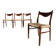 4 chaises danoises Arne Wahl Iversen