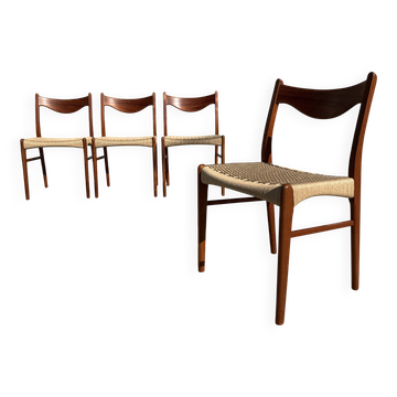 4 Danish chairs by Arne Wahl Iversen