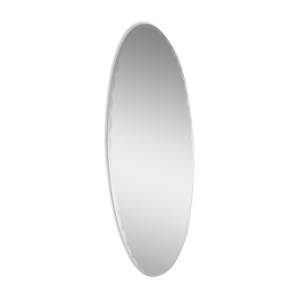 Miroir biseauté ovale 1950