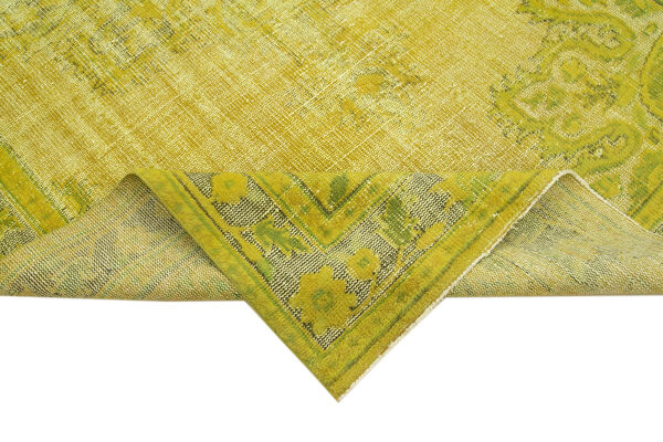 tapis anatolien noué à la main des années 1970 182 cm x 310 cm tapis jaune