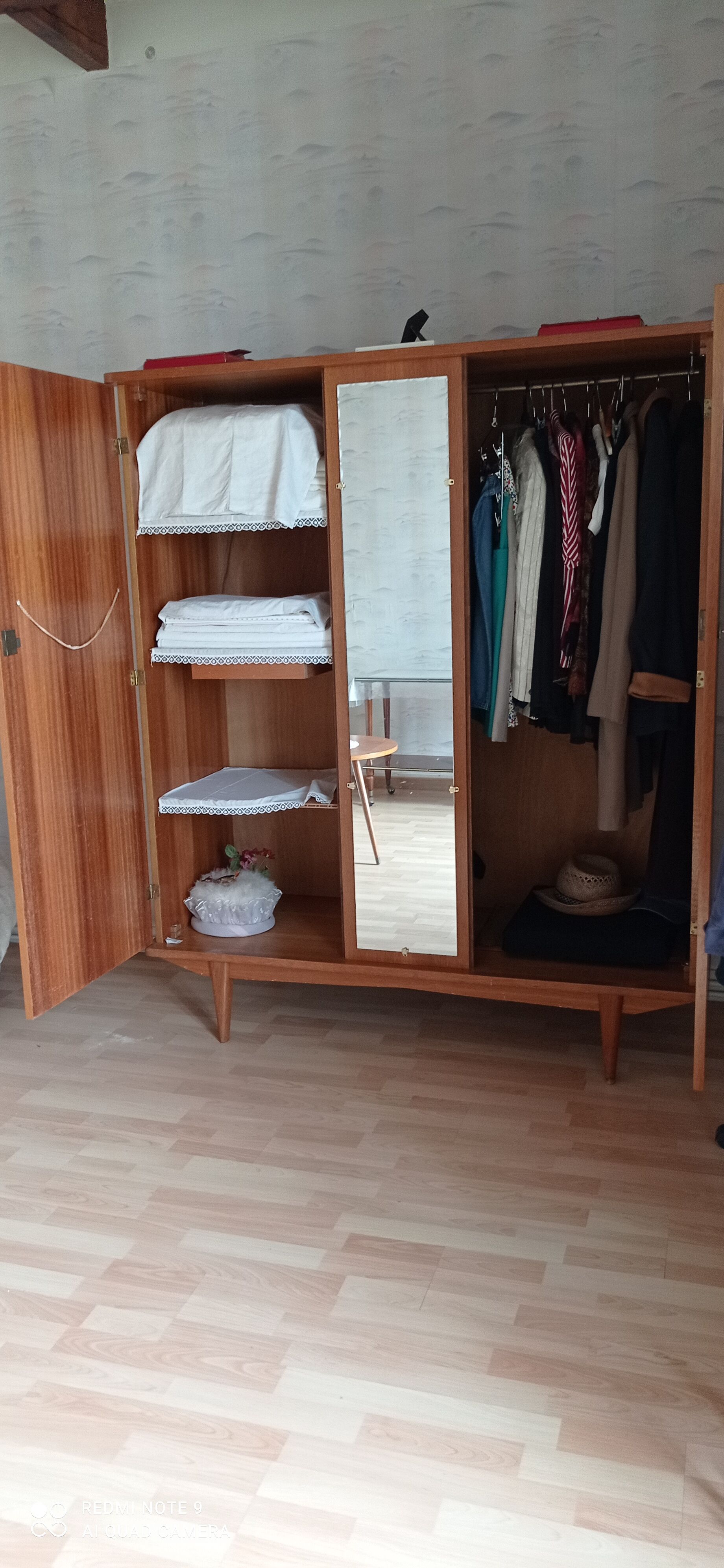 vintage wooden cabinet year 1965