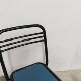 Pair of restored Jean Pauchard Tolix chairs 1960