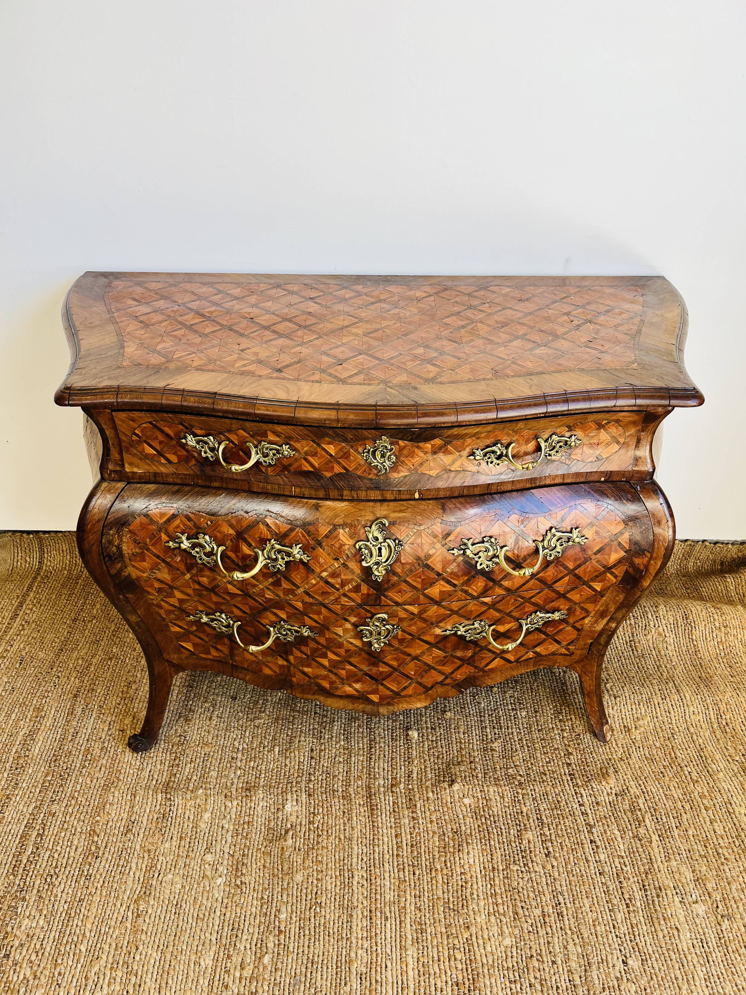 Louis XV style tomb chest of drawers