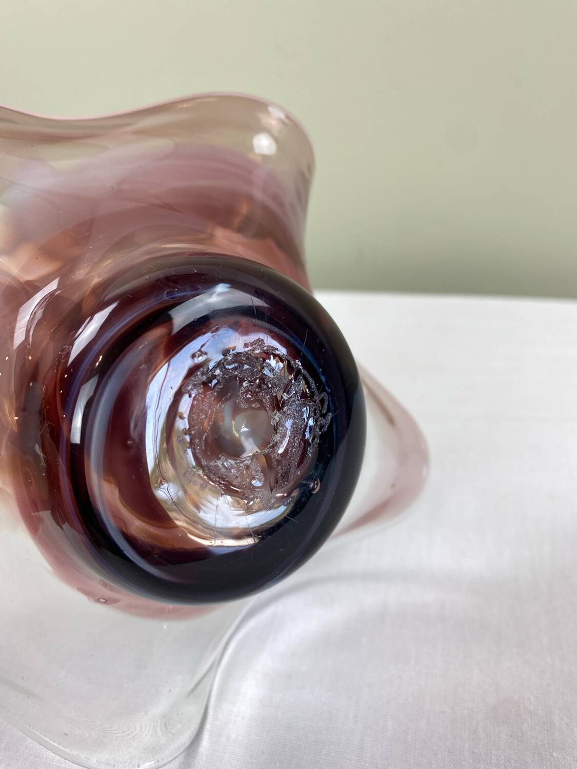 Vide poche en verre soufflé