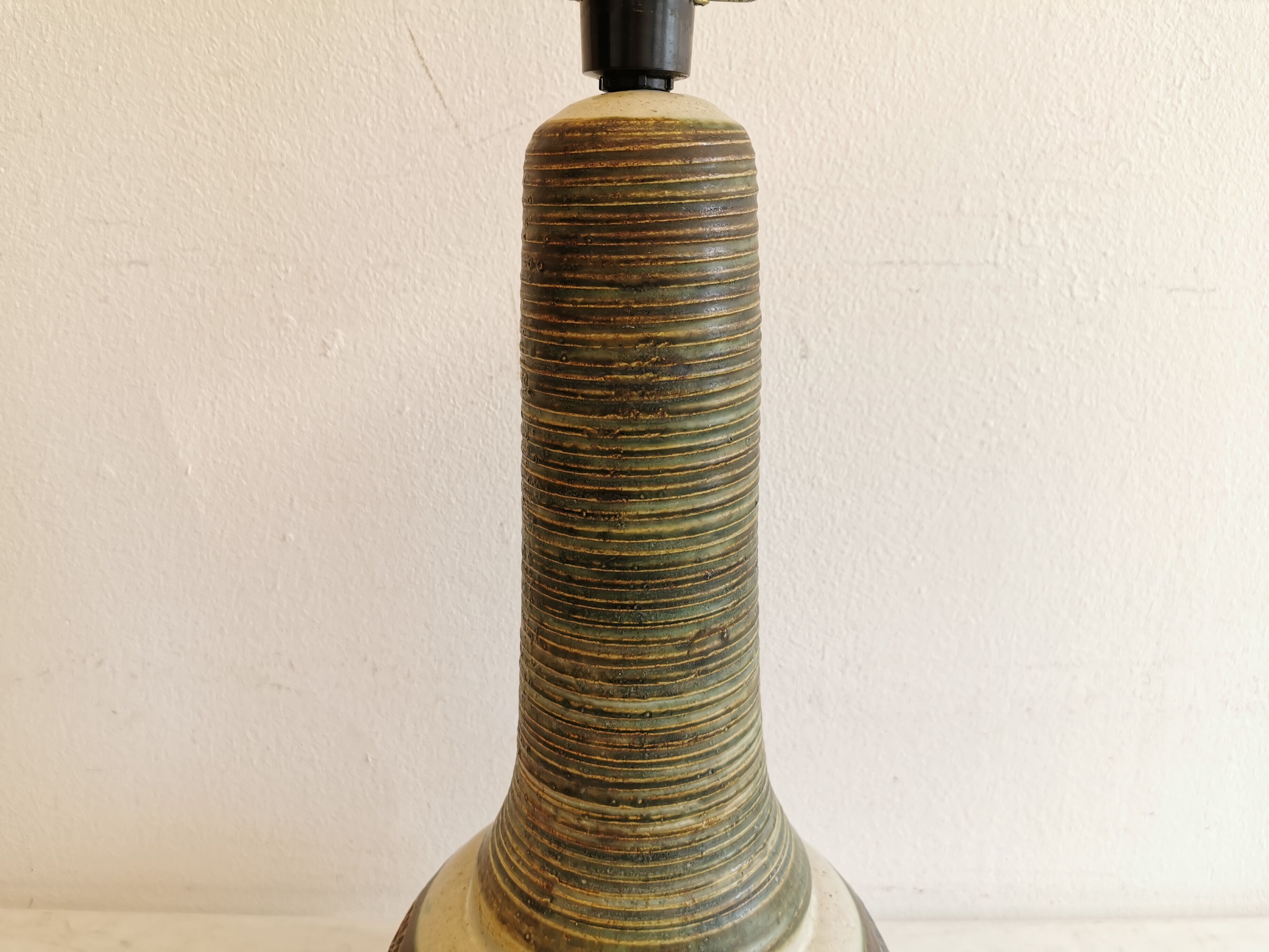 Gigantic ceramic table lamp, Danish, from the 60-70s, Made by Hans Axel Schjelde = HAS