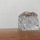 Mid-century glass candlestick by Kurt Wokan for Ingrid Glas, Germany, 1960s.