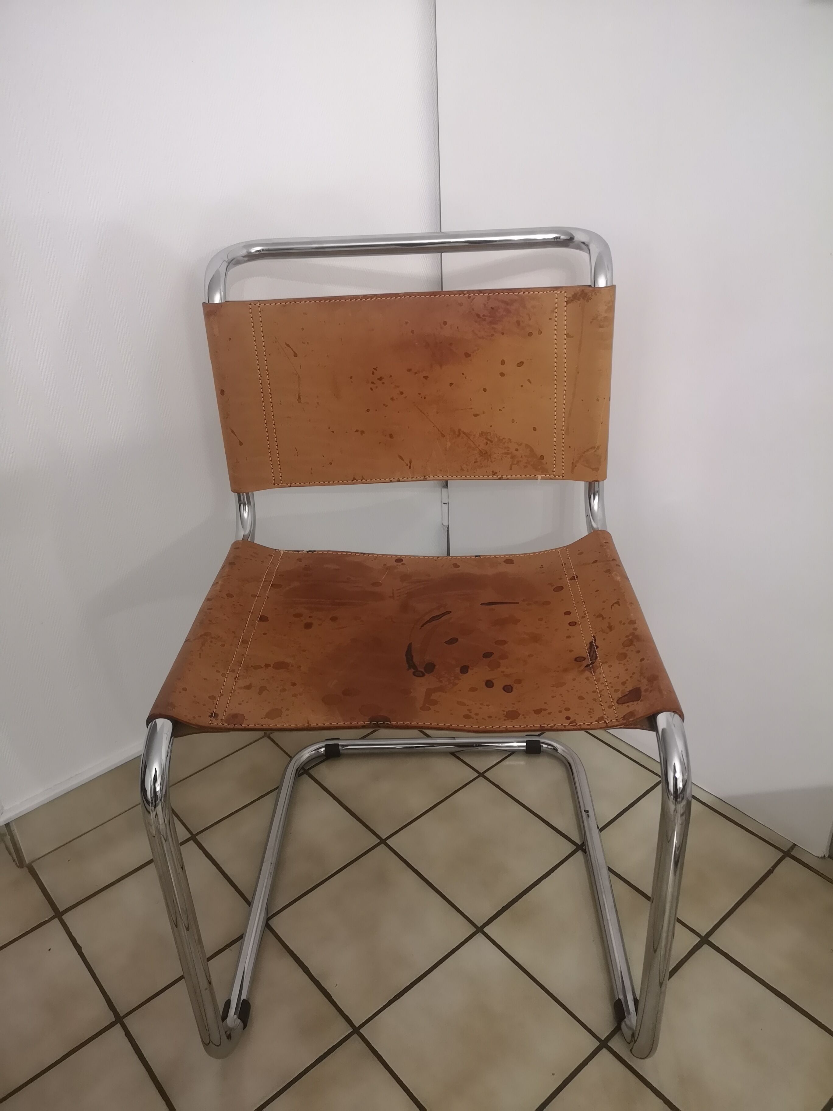 Lot of 3 chairs B33 Marcel Breuer