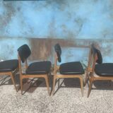 Vintage chair skaï black