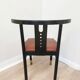 Vintage THONET Bentwood Dining Chair: Postmodern Brown Leather Seat