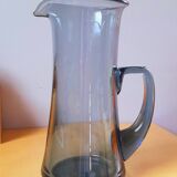 Scandinavian blue glass carafe