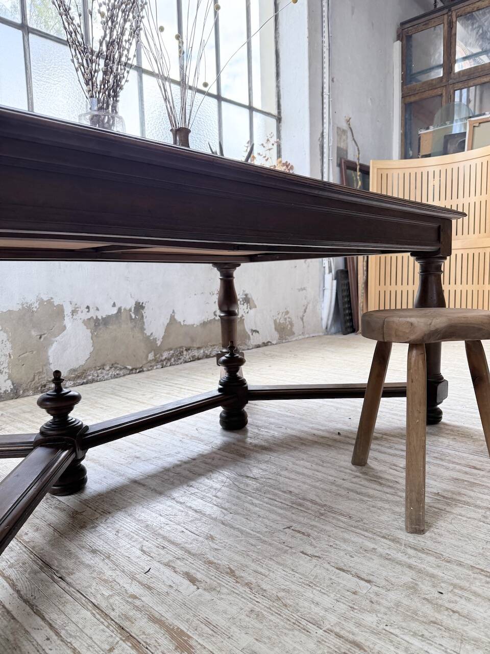 Oak table in Louis XIV style 1900
