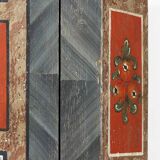 Folk art painted bridal wardrobe