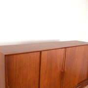 Mid-Century Danish Teak Highboard Model 13 by Gunni Omann for Omann Jun
