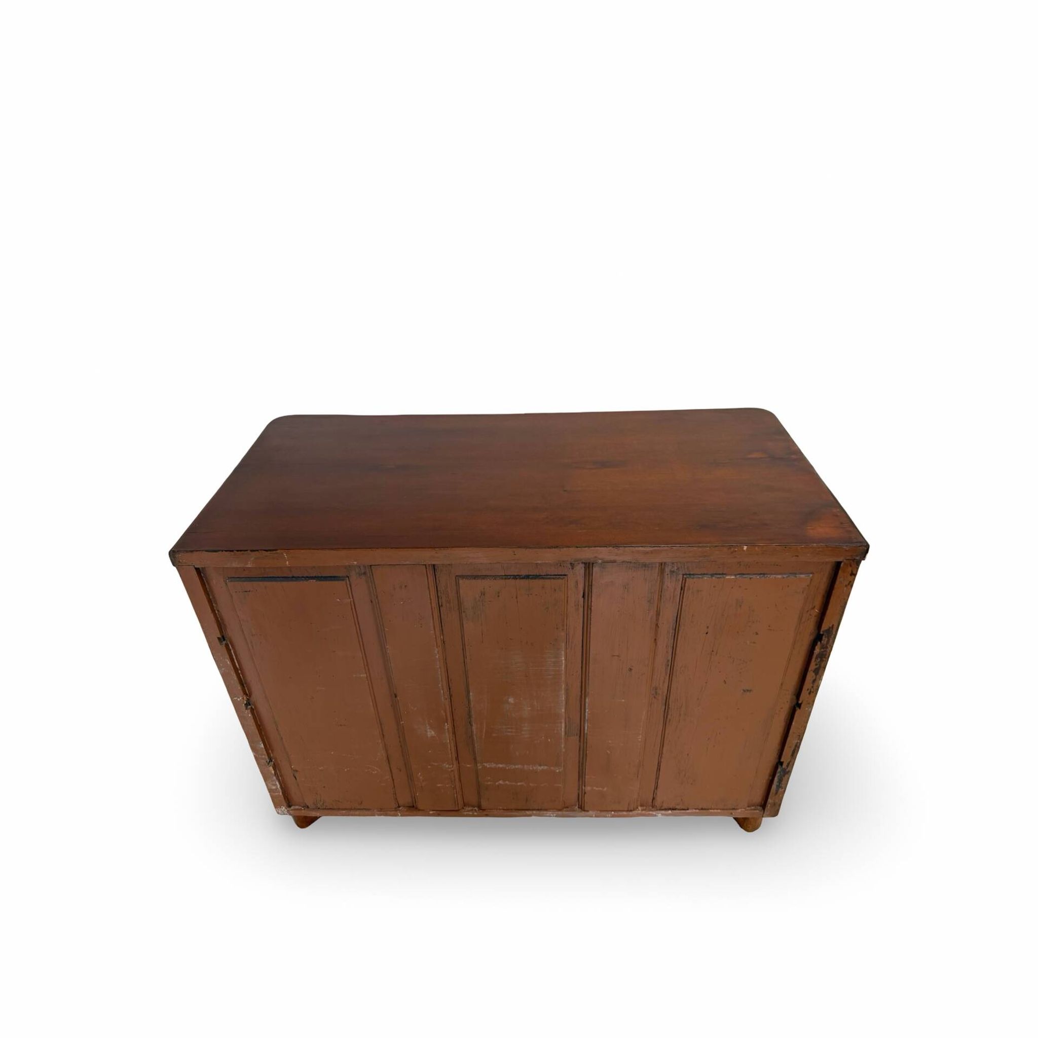 Commode en noyer burl art déco italien, années 1850.