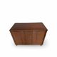 Italian art deco burl walnut chest of drawers, 1850s.