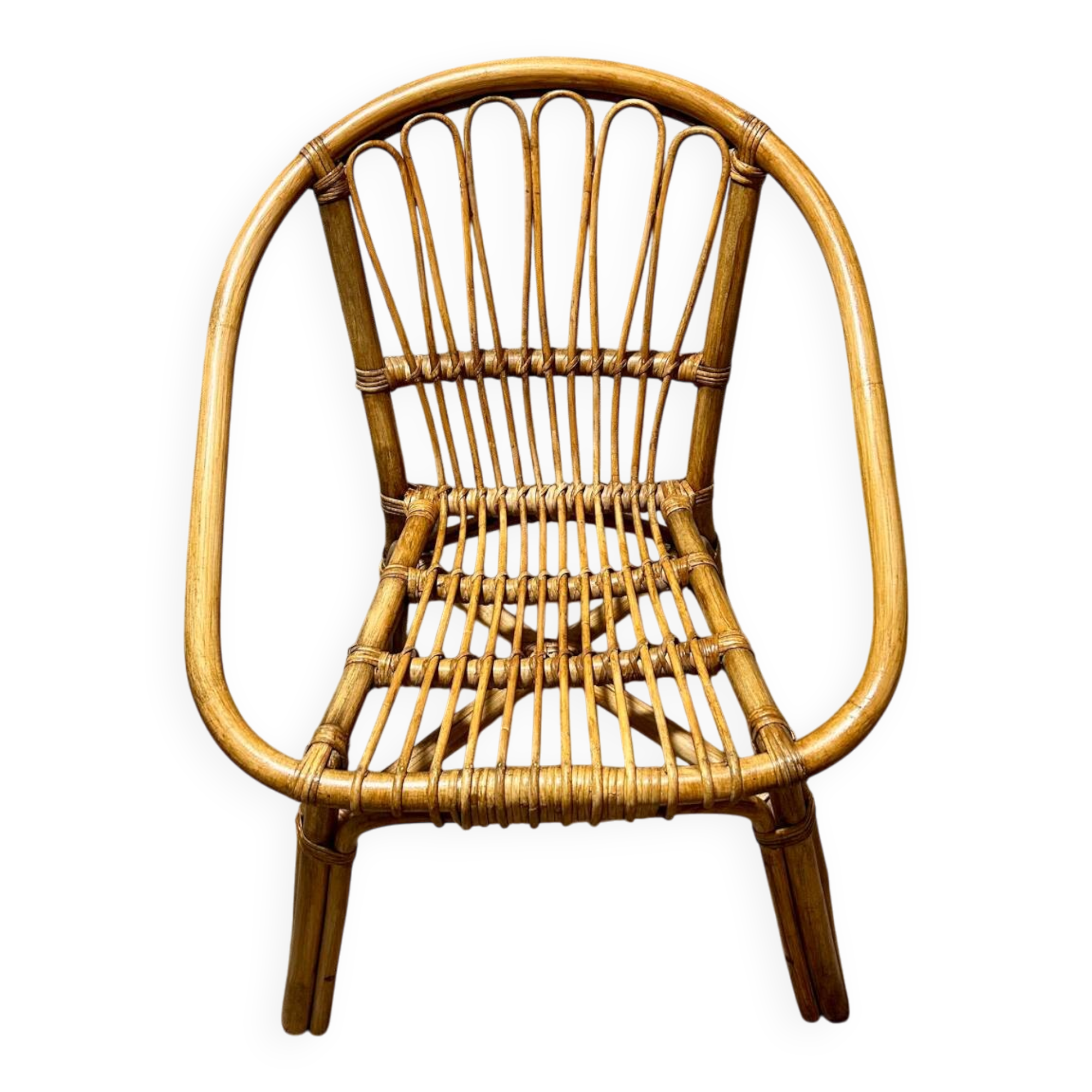 Rattan armchair