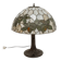 Tiffany-style table lamp with stained glass shade