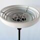 Vintage lamppost with 1970s ring-shaped lampshade