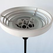Lampadaire vintage avec abat-jour en forme d'anneau 1970s