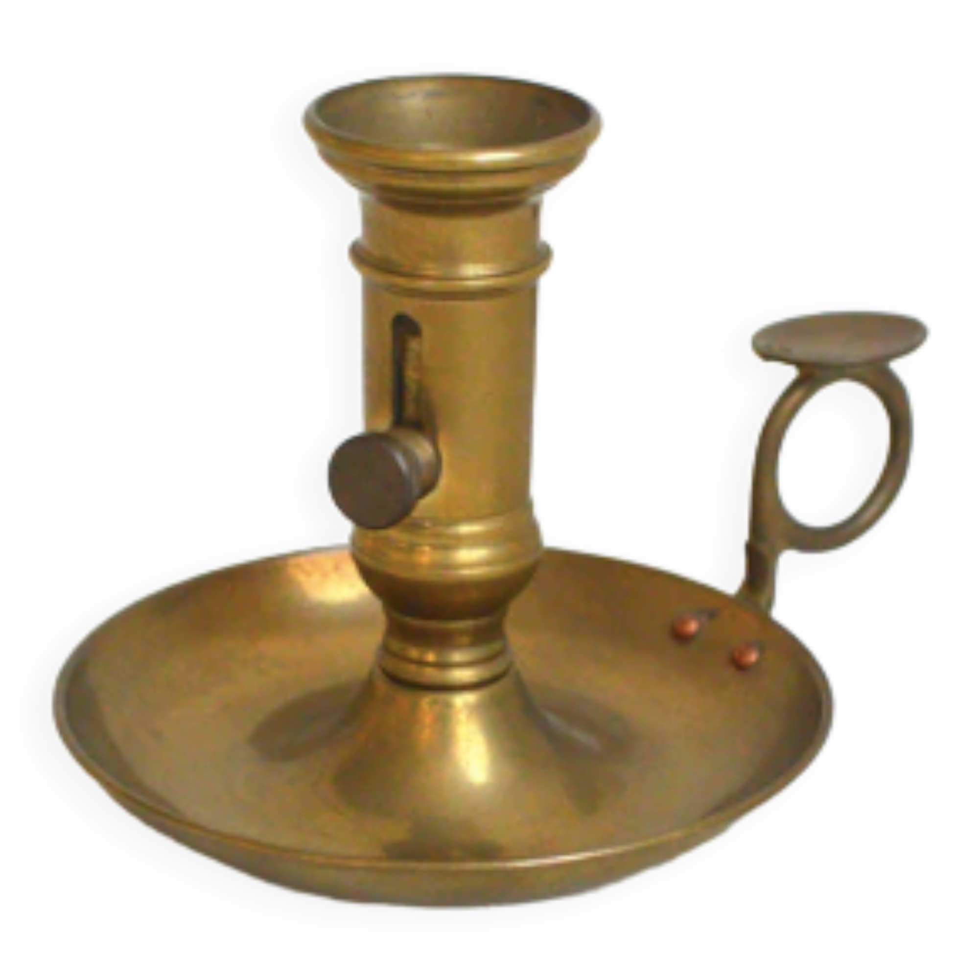 Brass cellar candle holder