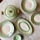 Trio de plats vert d'eau