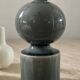 Trio of glazed ceramic vases