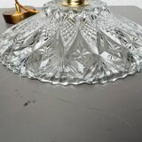 Vintage chiseled glass pendant light