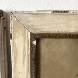 Triptych of old watercolors, flowers, 19th century