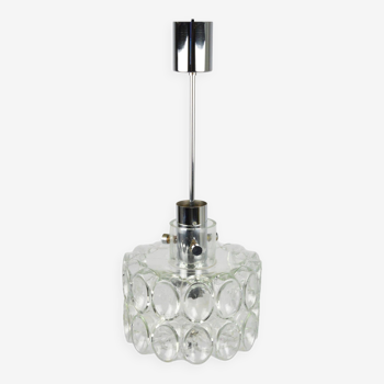 Lampe à suspension en verre, années 1970