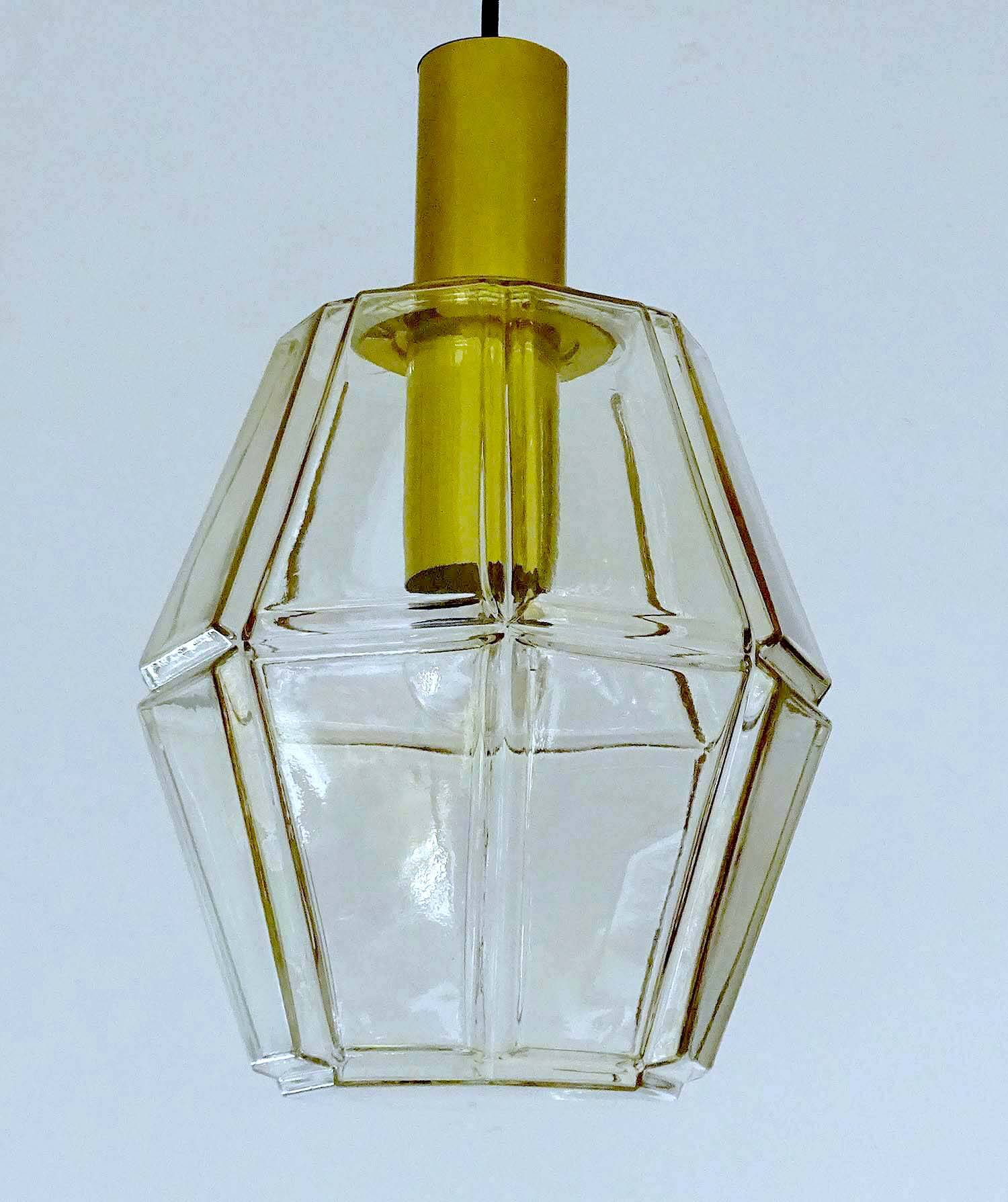 Vintage Limburg Glass Pendant Light