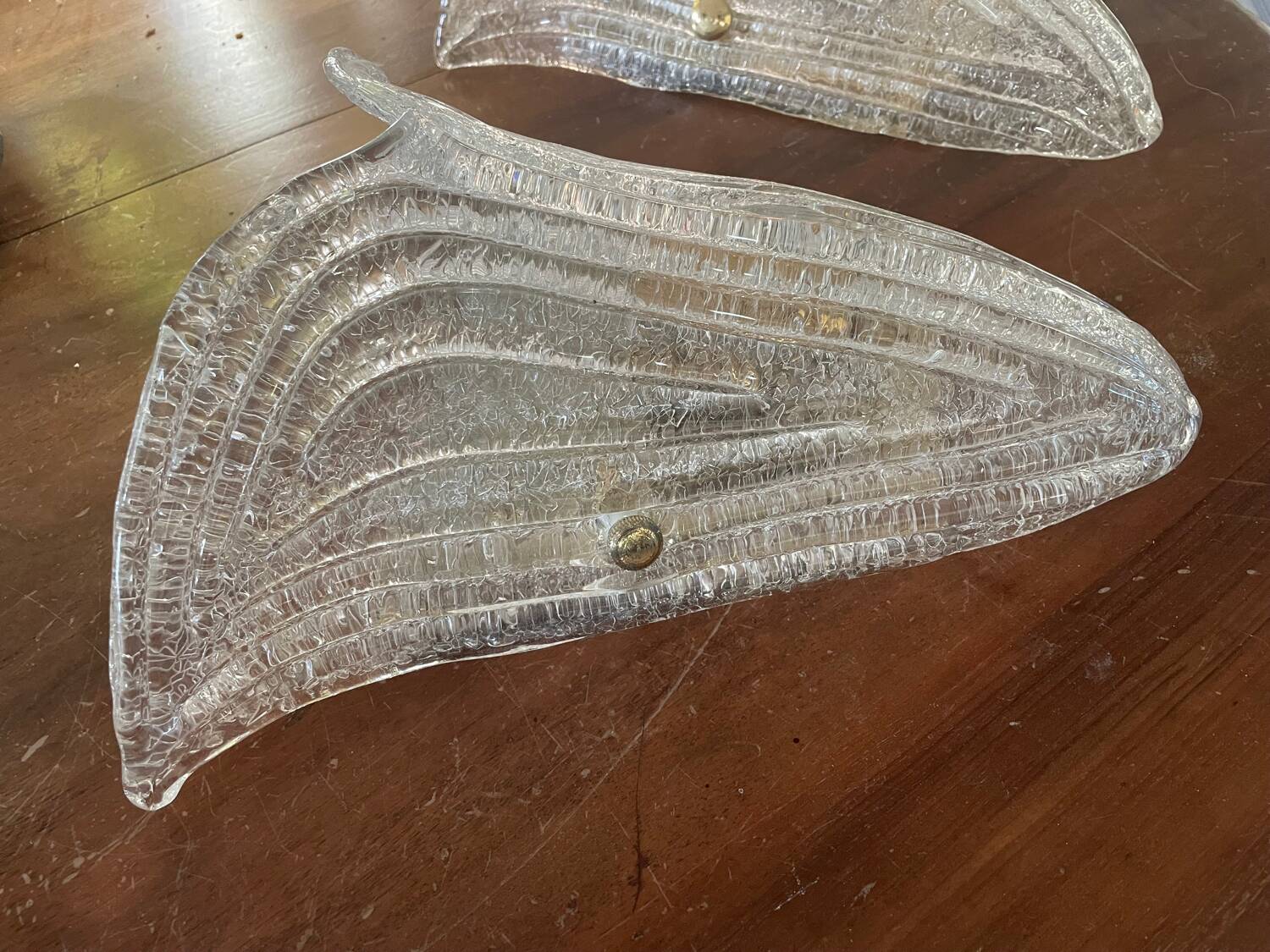 Pair of Murano wall lights