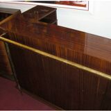 Bar from the 1960s in rosewood with 2 stools.