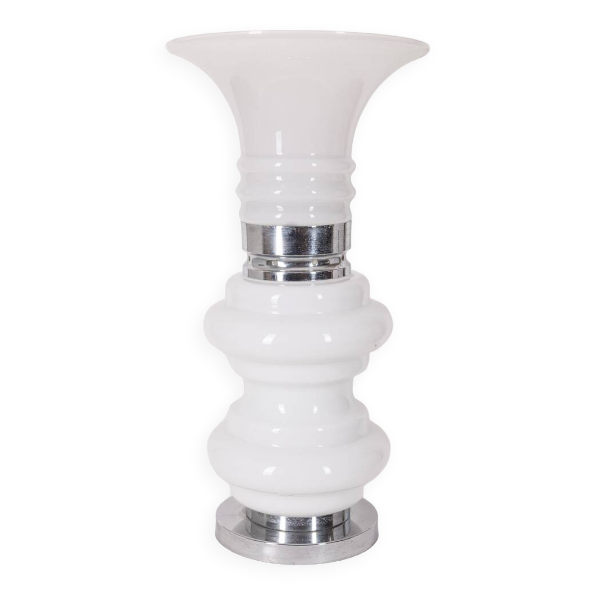 Grande lampe de table vintage des années 60 en verre de murano